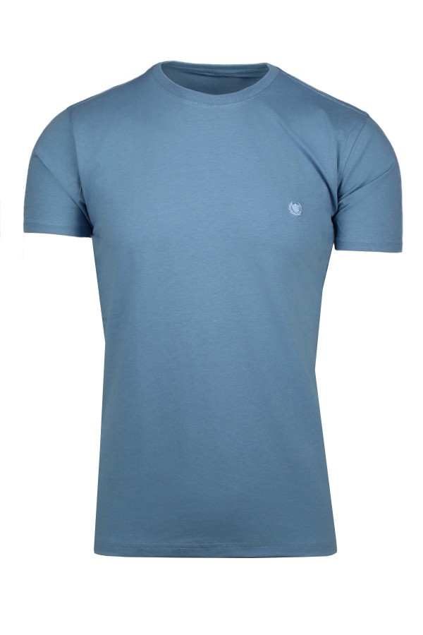 Man’s sky blue cotton t-shirt 