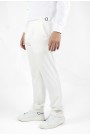 Man's white trousers with pleats