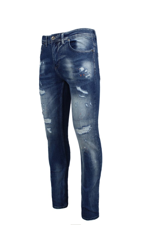  Man’s Blue ripped Jeans 