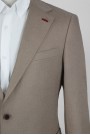 Man's camel linen suit