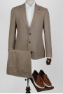 Man's camel linen suit