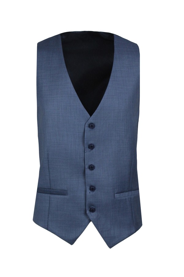 Man's blue vest 