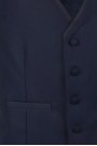 Man's dark blue vest mixed wool