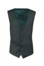 Man's green vest mixed wool