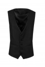 Man's black vest mixed wool