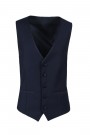 Man's dark blue vest mixed wool