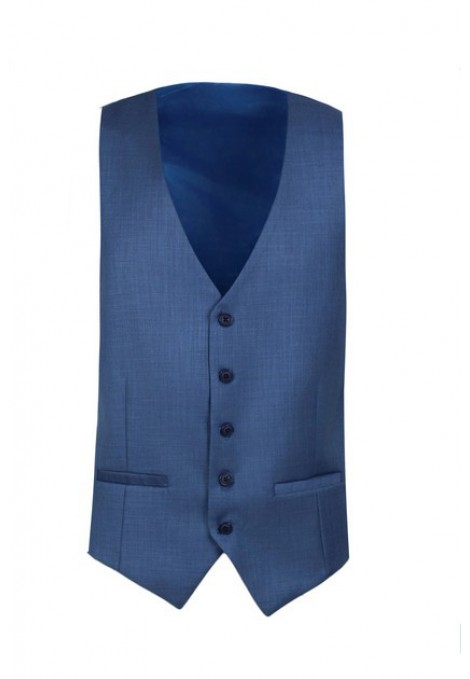 Man's raf blue vest mixed wool 