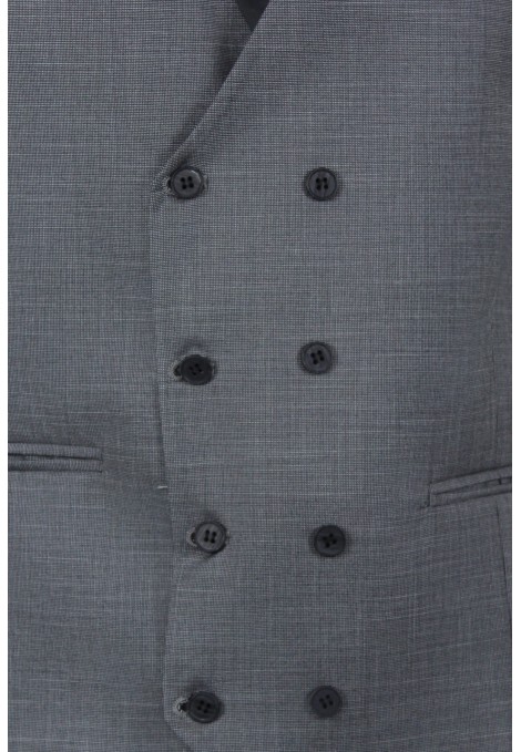 Man's grey vest mixed wool