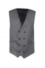 Man's grey vest mixed wool