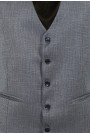 Man's dark blue vest mixed wool