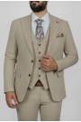 Man's beige vest mixed wool