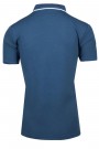 Man’s cotton t-shirt polo in blue