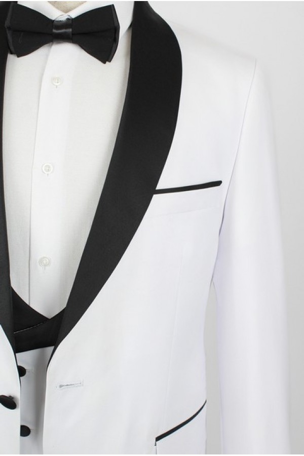 Man's white suit