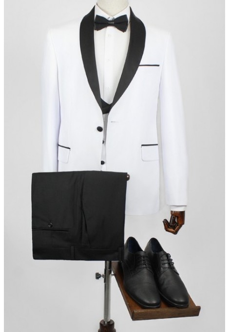 Man's white suit