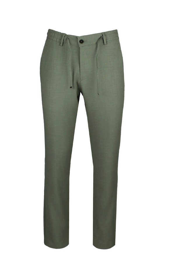 Man's haki linen pants