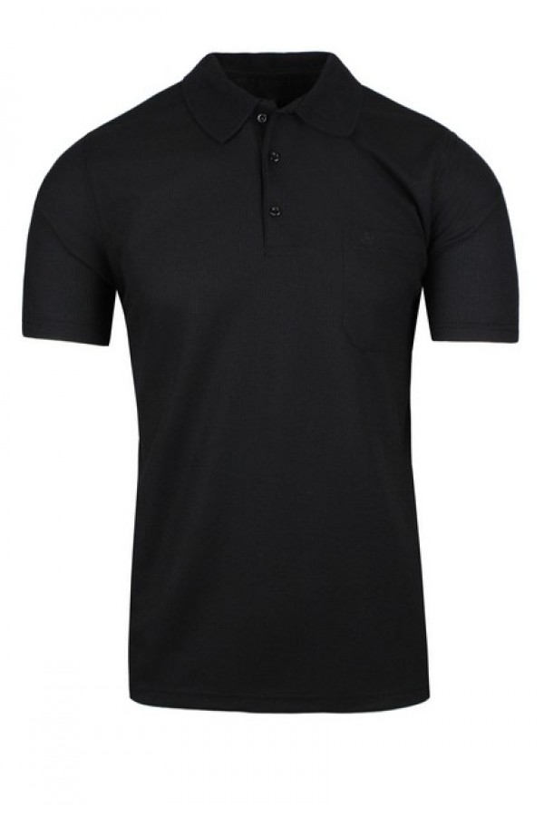  Man’s black t-shirt polo 