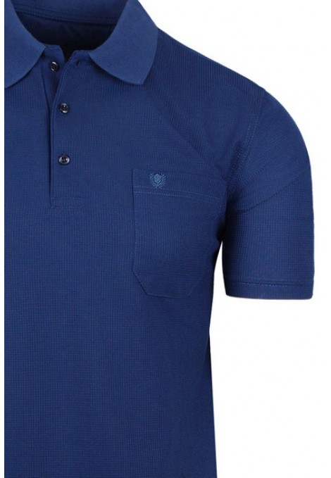  Man’s blue t-shirt polo 