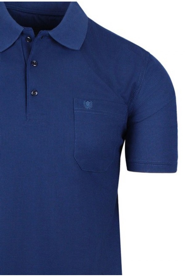  Man’s blue t-shirt polo 