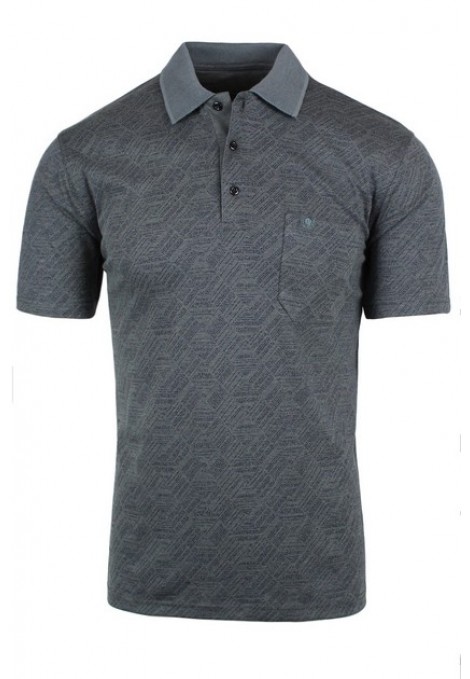 Man’s αnthracite grey  t-shirt polo 