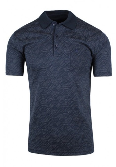 Man’s dark blue  t-shirt polo 