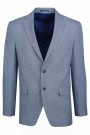 Man’s sky blue blazer with textured weave mixed wool