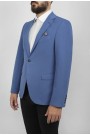 Man’s raf blue blazer with textured weave mixed wool