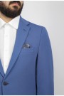 Man’s raf blue blazer with textured weave mixed wool