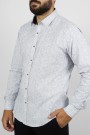 Man’s white printed cotton shirt      