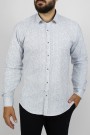 Man’s white printed cotton shirt      