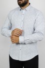 Man’s white printed cotton shirt      