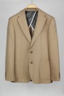 Man’s camel blazer with textured weave mixed wool