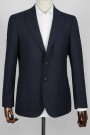  Man’s dark blue Blazer with detailed pockets mixed wool