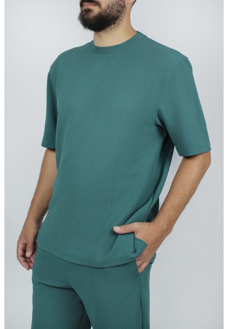 Ανδρική πράσινη μπλούζα oversized