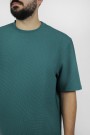 Man’s green oversized t-shirt