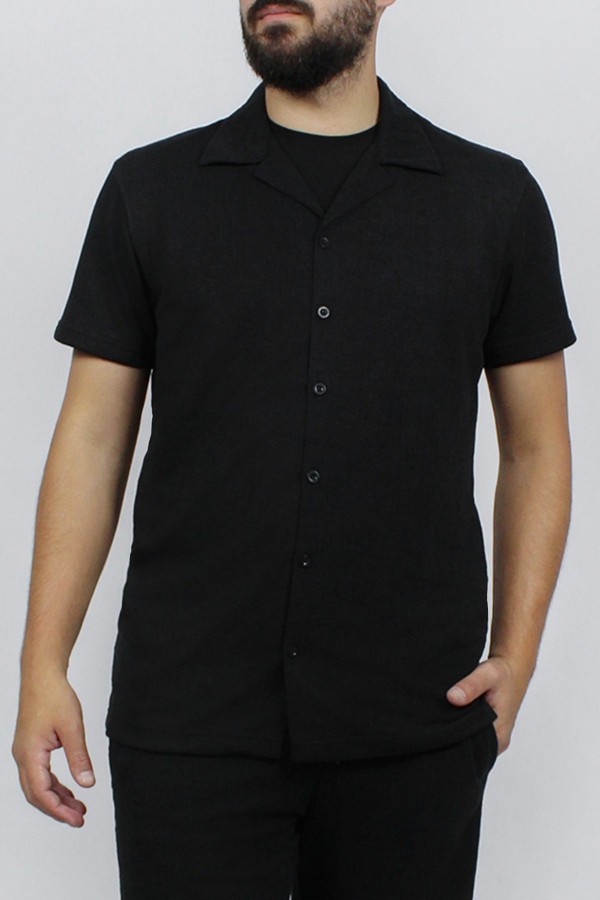 Man's Black Shirt