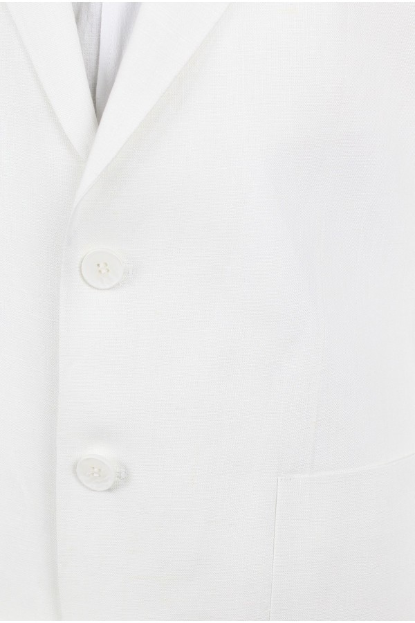 Man's white linen suit