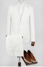 Man's white linen suit