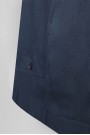 Man's blue linen suit