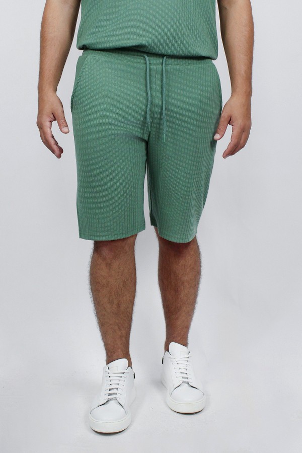 Man’s  green shorts