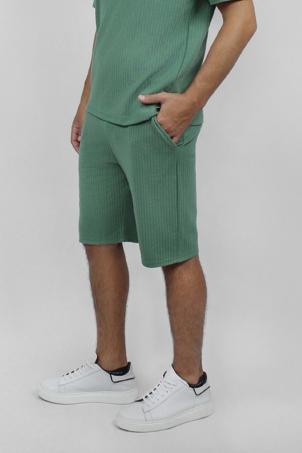 Man’s  green shorts