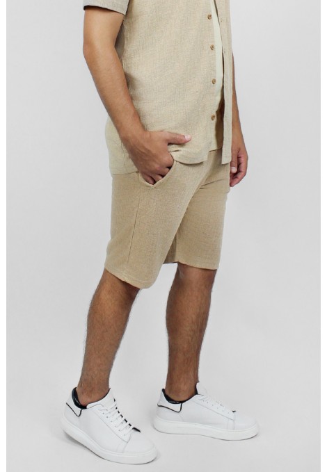 Man’s beige shorts