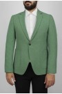 Man’s green blazer with detailed pockets mixed wool