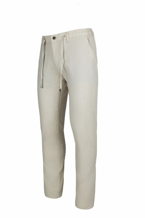 Man's beige linen pants 