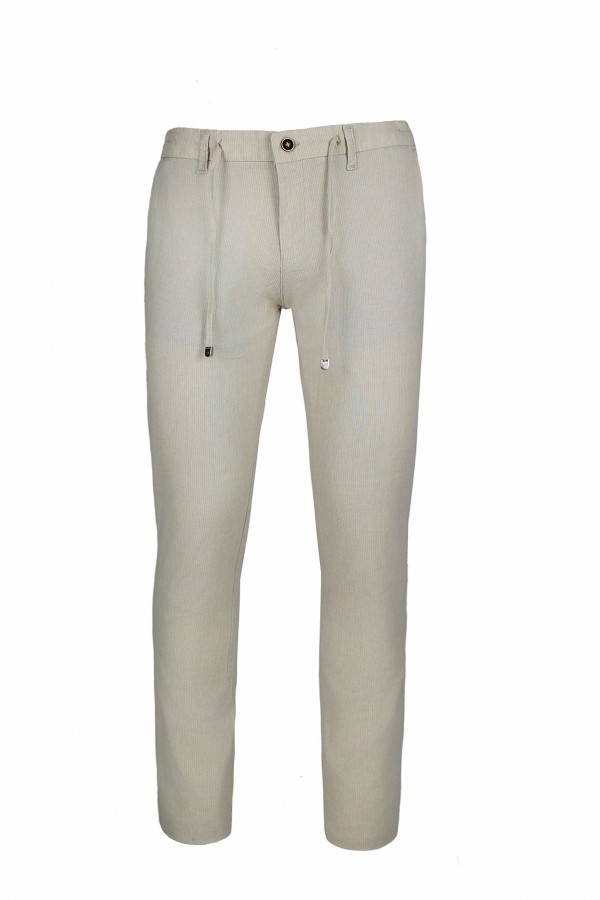 Man's beige linen pants 