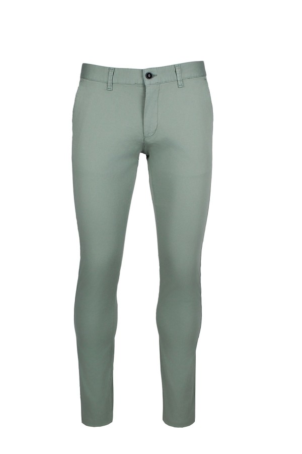   Man’s green chinos pants   