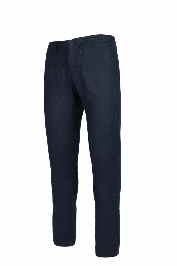  Man’s dark blue linen pants 