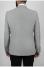 Man’s light grey blazer with detailed pockets 