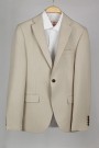  Man’s beige blazer with textured weave mixed wool