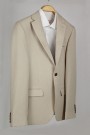  Man’s beige blazer with textured weave mixed wool