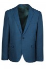  Man’s petrol blazer with textured weave mixed wool